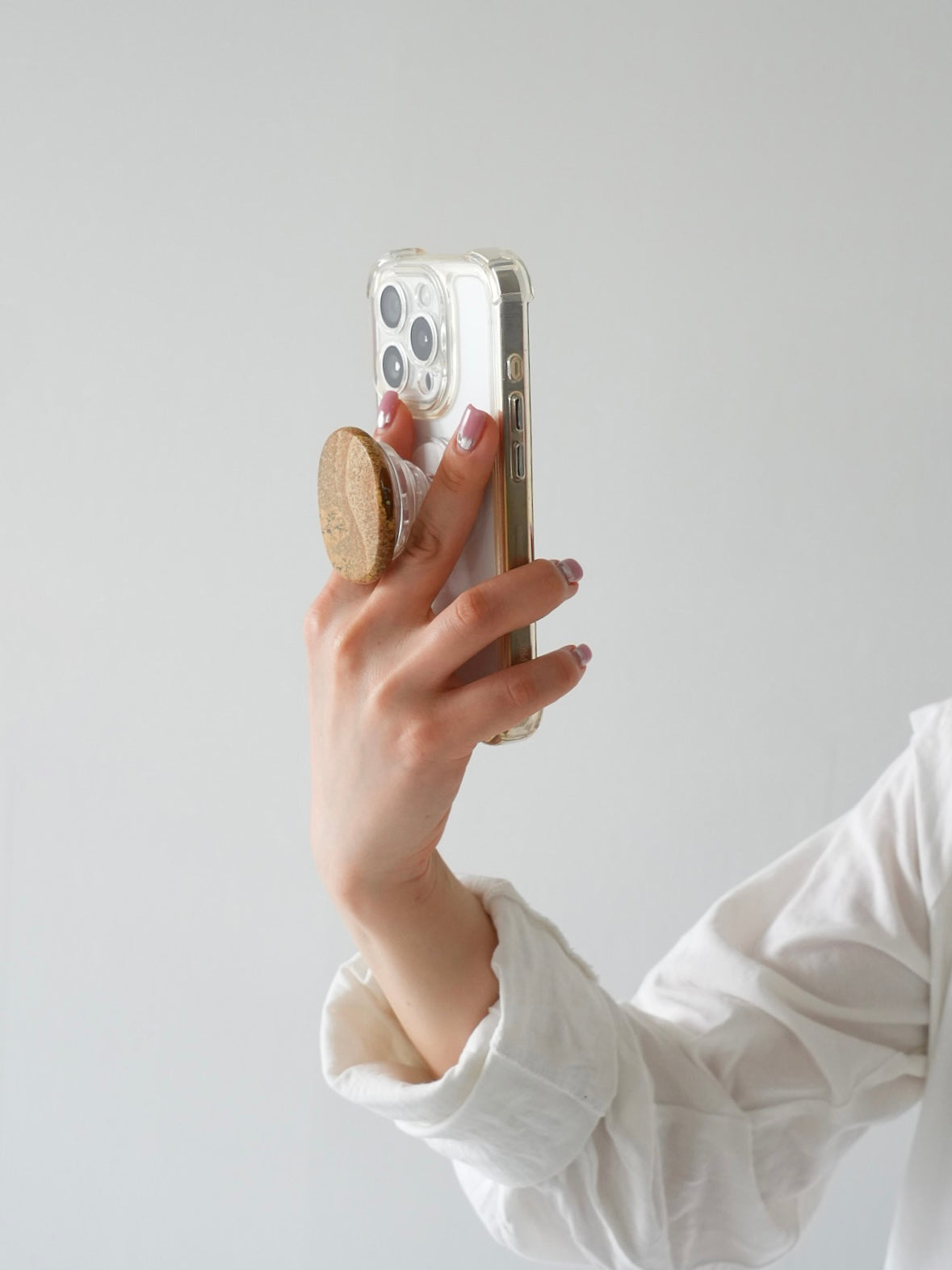 スマホグリップ 大人 おしゃれ チェーン LENERA 素材アップ