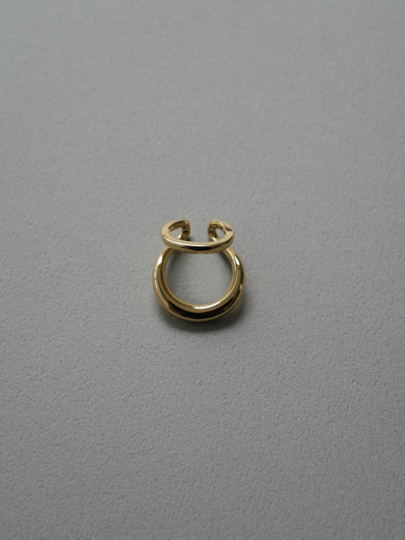 double hoop ear cuff