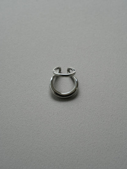 double hoop ear cuff