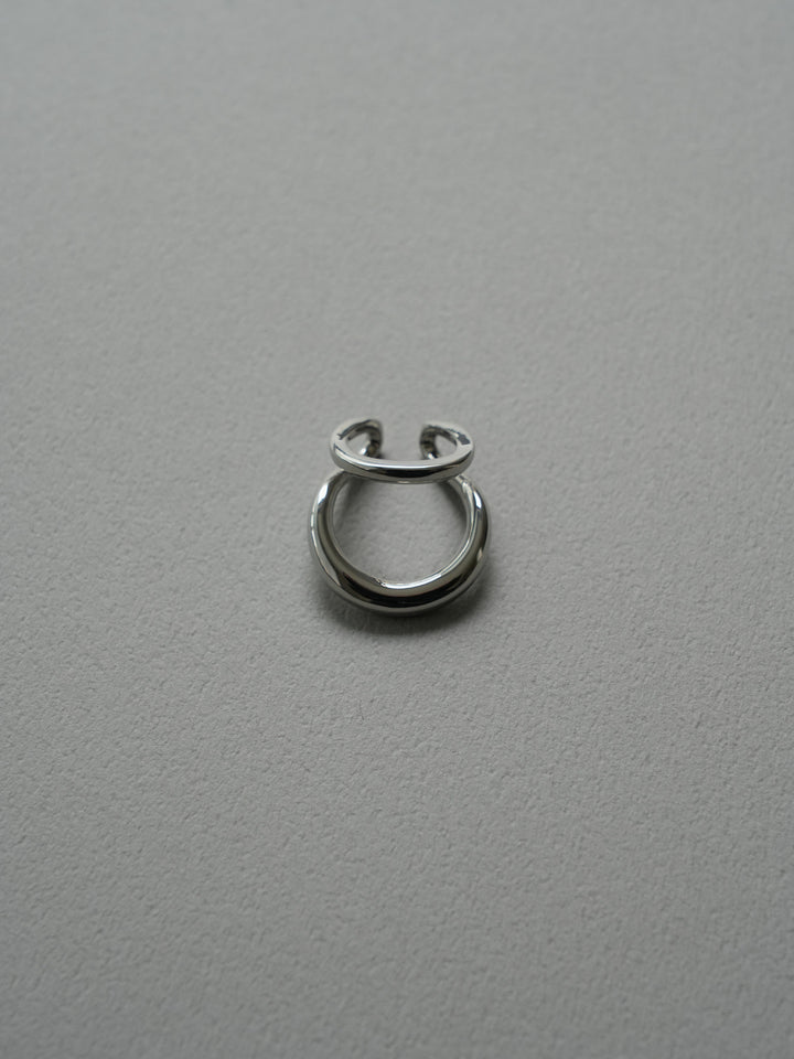 double hoop ear cuff