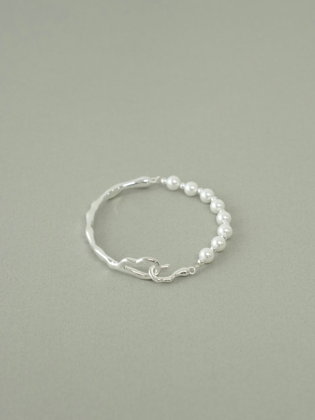 half pearl bangle