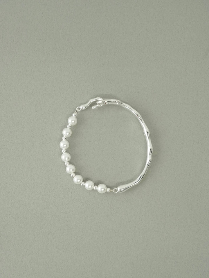 half pearl bangle