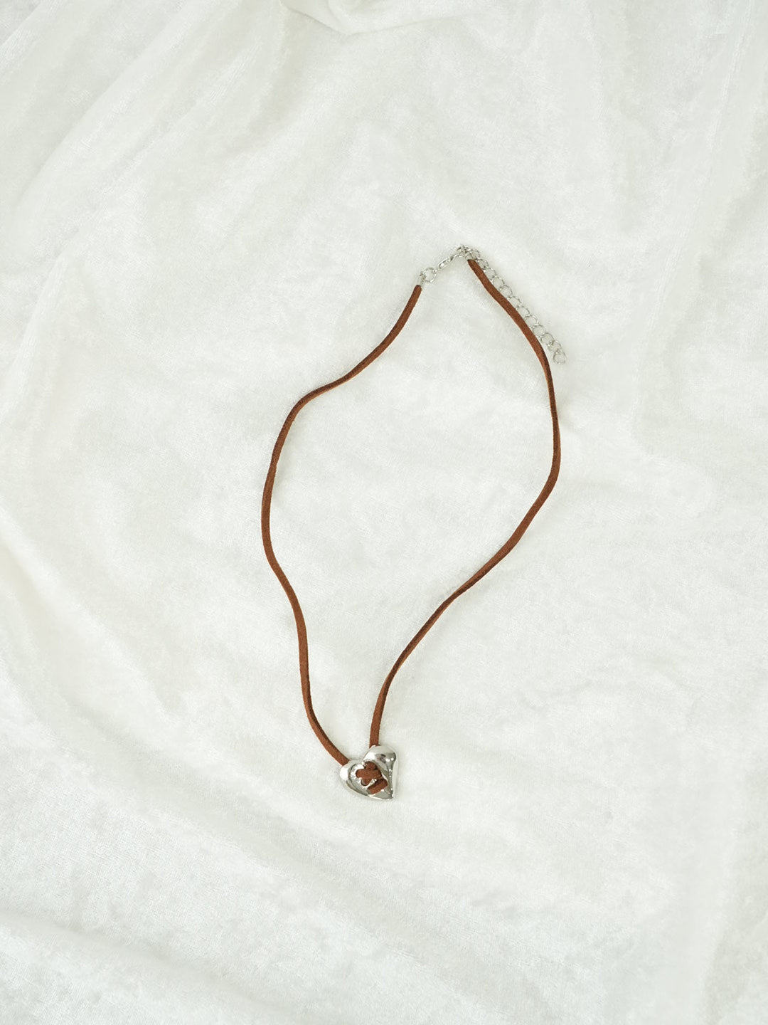 lace up heart necklace