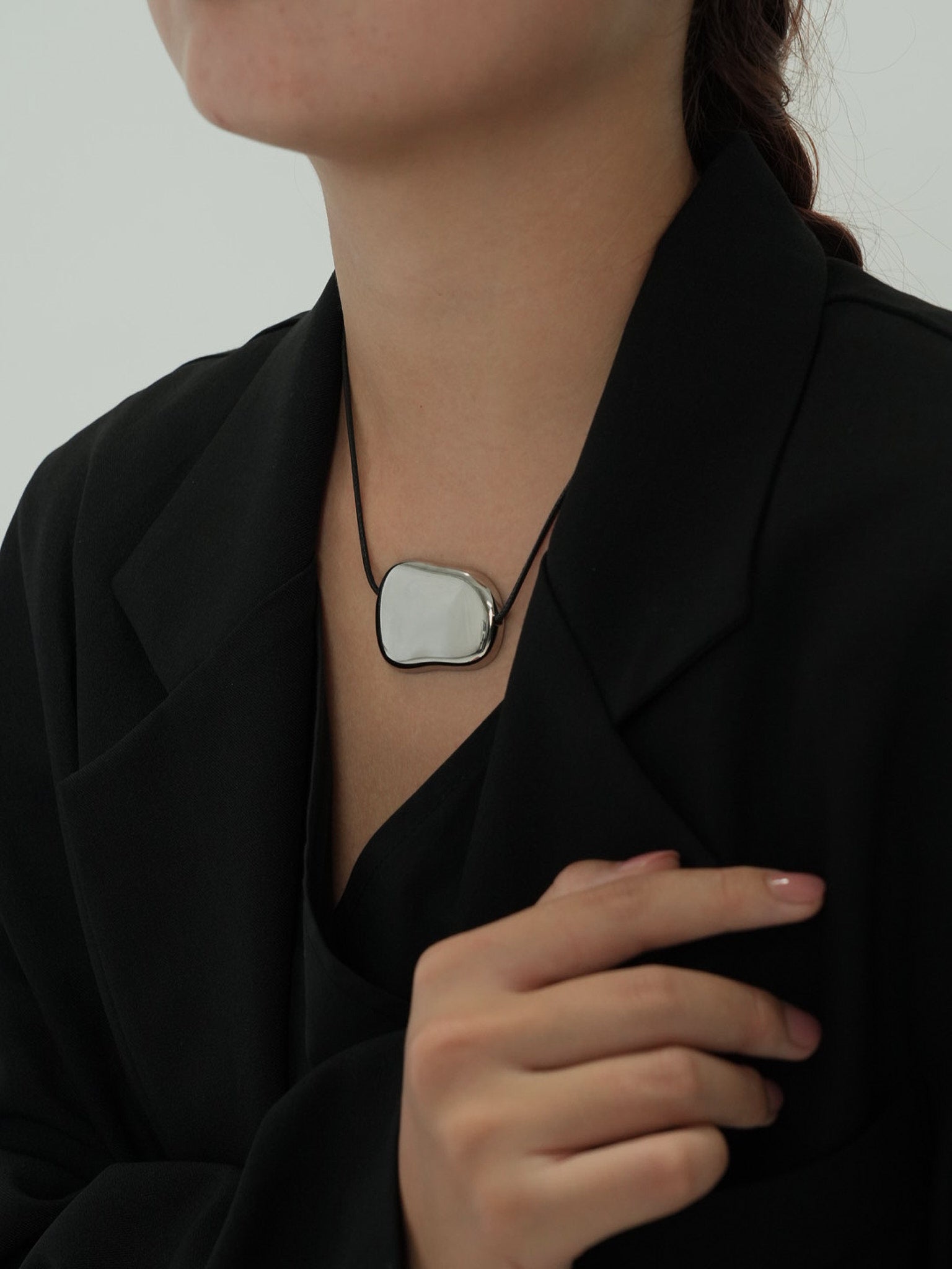 サージカルステンレス ネックレス 金属アレルギー対応 レディース LENERA ディテール