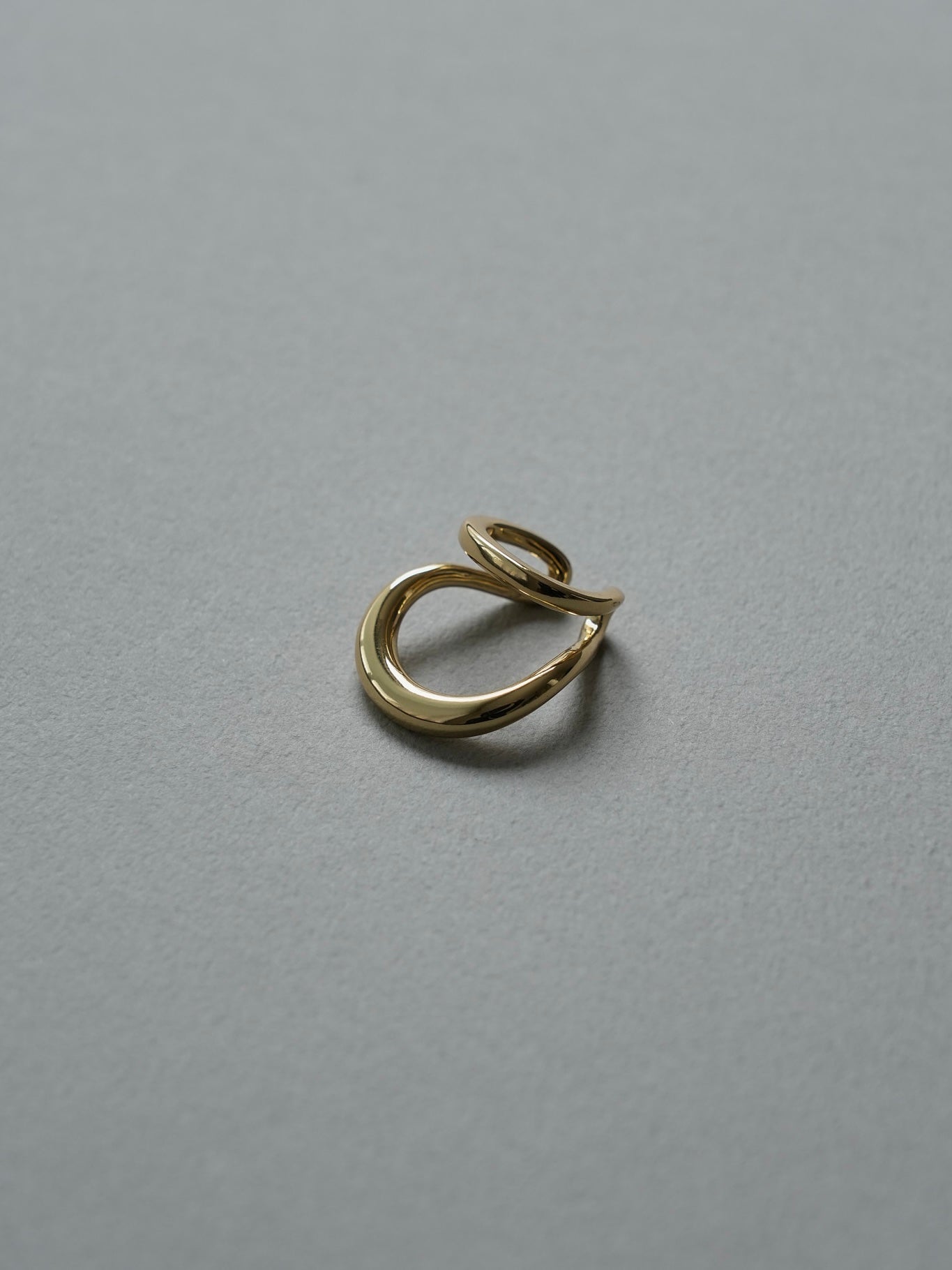 double hoop ear cuff