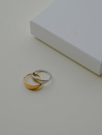サージカルステンレス リング 金属アレルギー対応 レディース LENERA 素材アップ