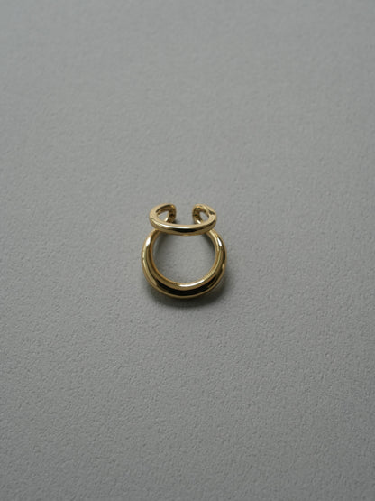 double hoop ear cuff