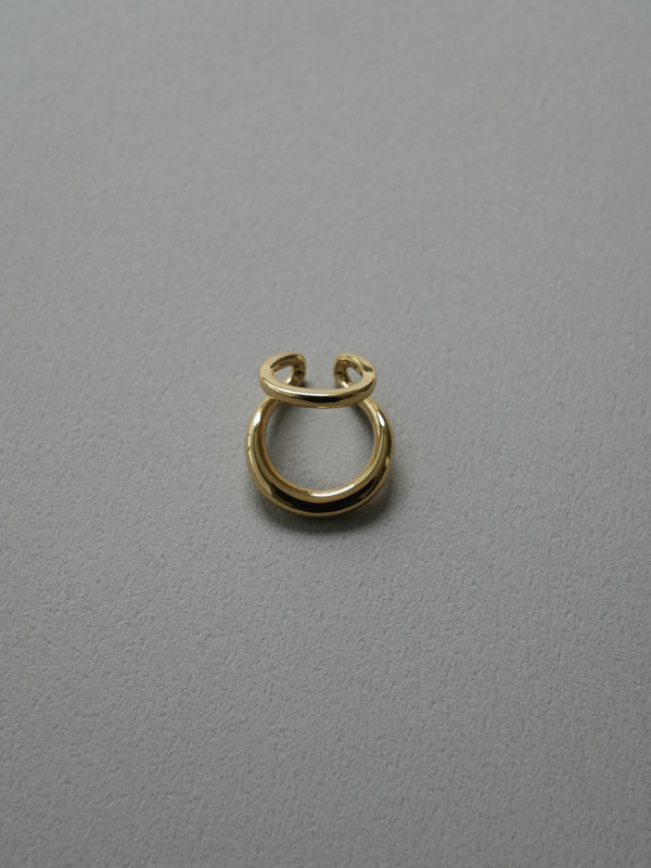 double hoop ear cuff