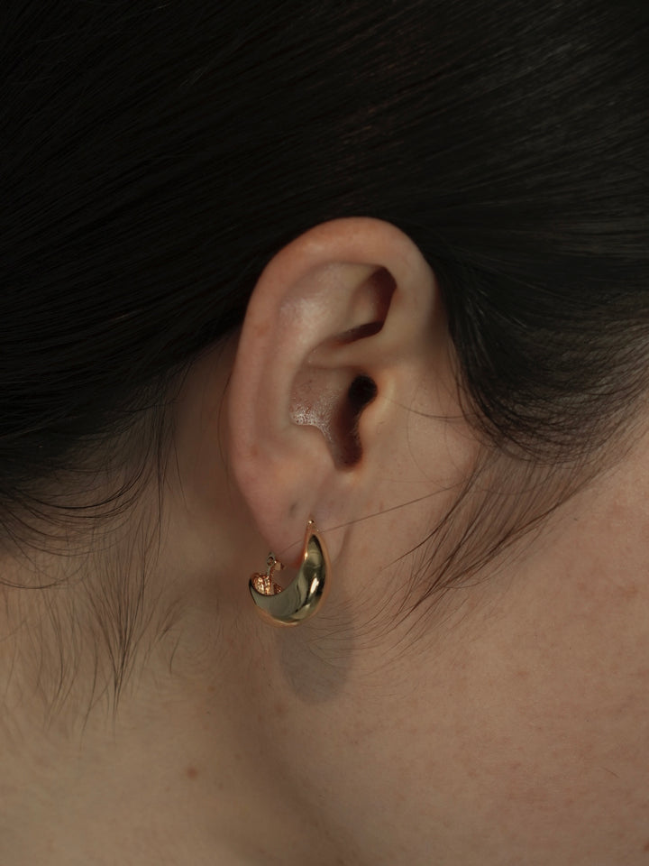 half moon earring