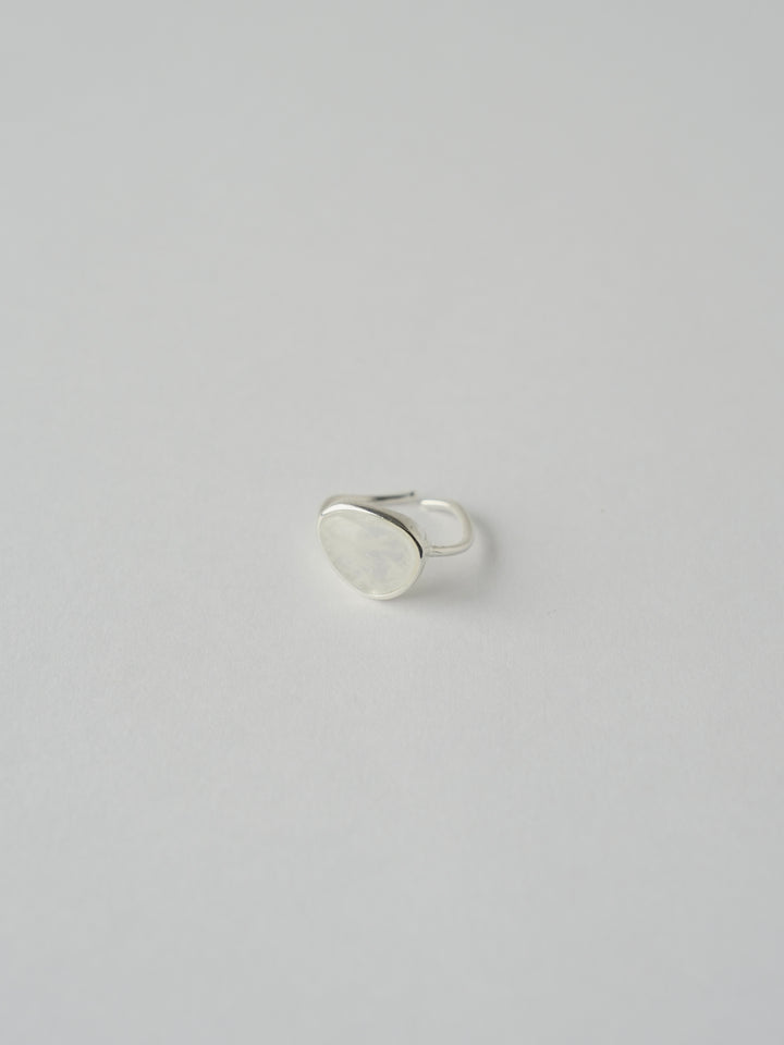 ellipse ring(Blanc pur)