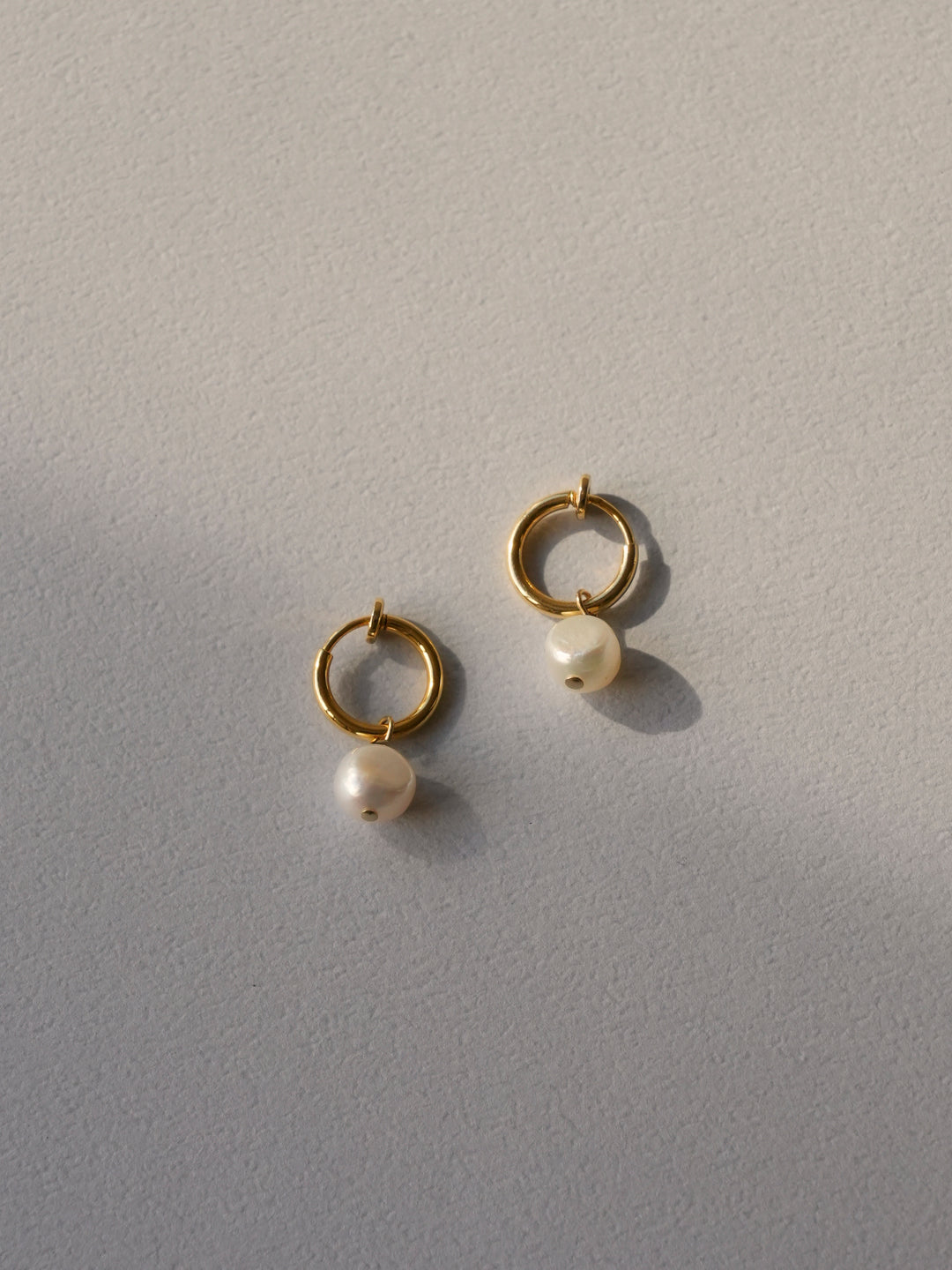 pearl hoop earring