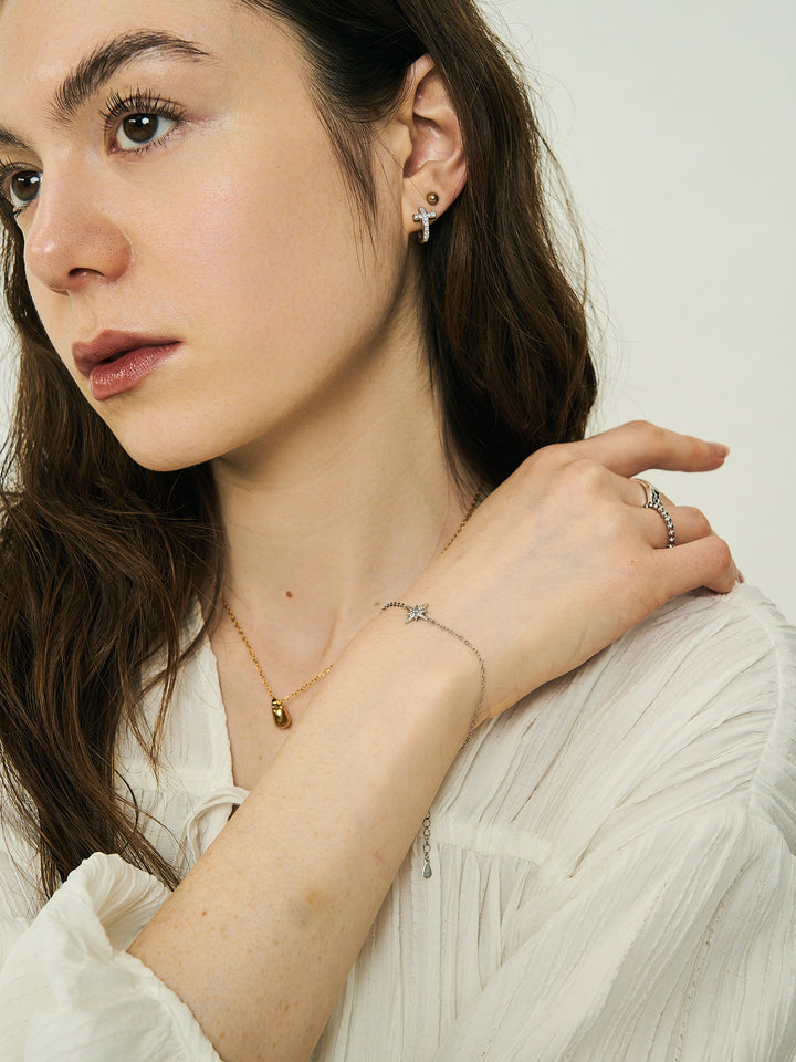 frosted starlace bracelet