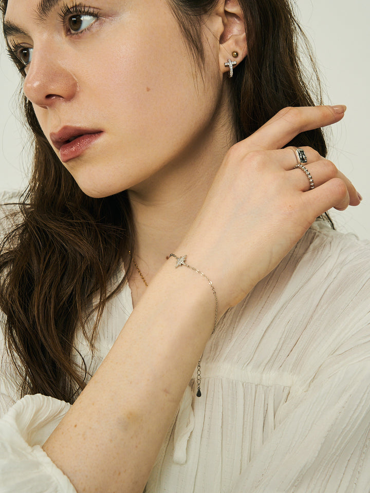 frosted starlace bracelet