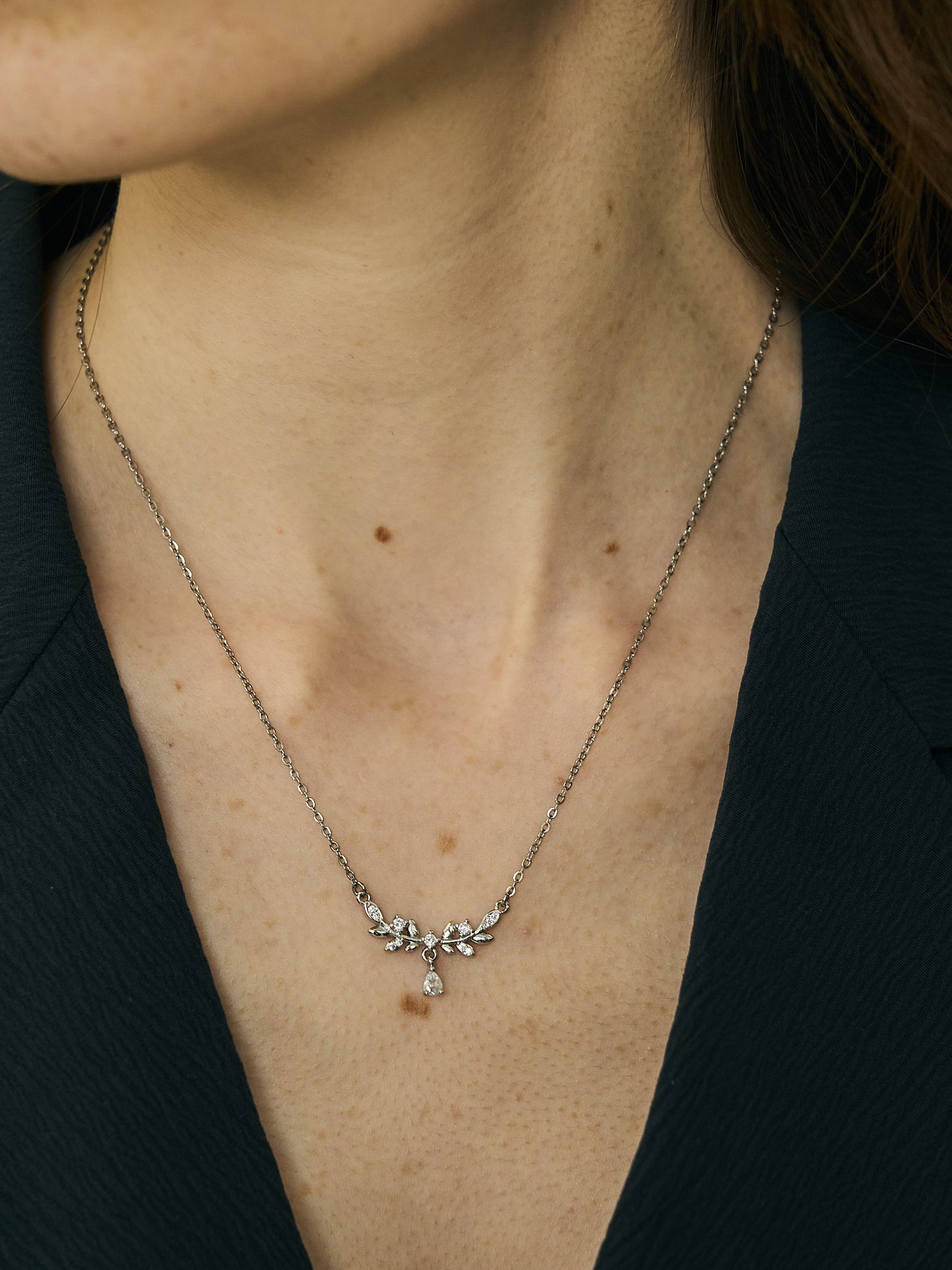 シルバー ネックレス 大人上品 レディース LENERA