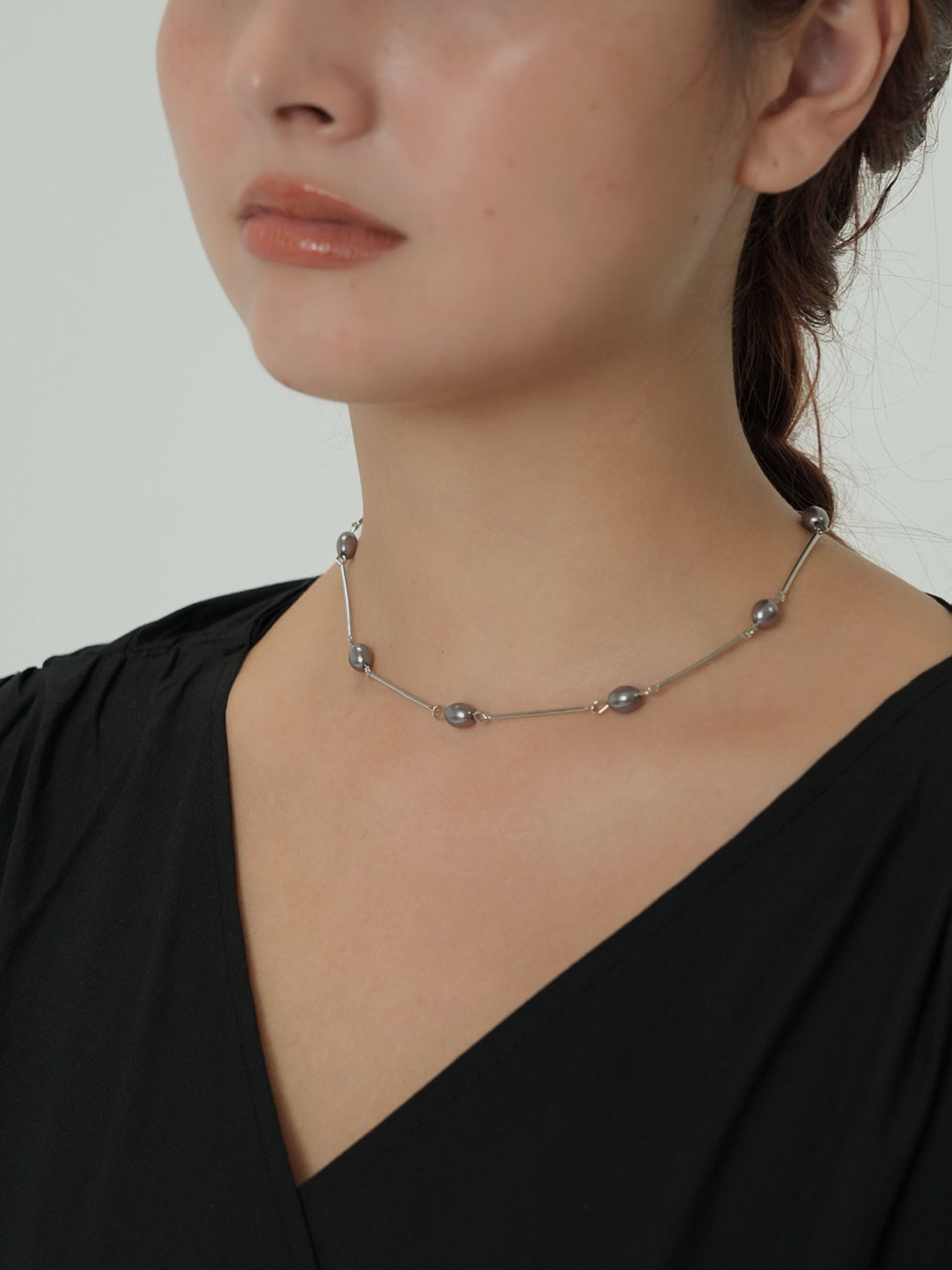 淡水パール ネックレス 大人上品 レディース LENERA コーデ例