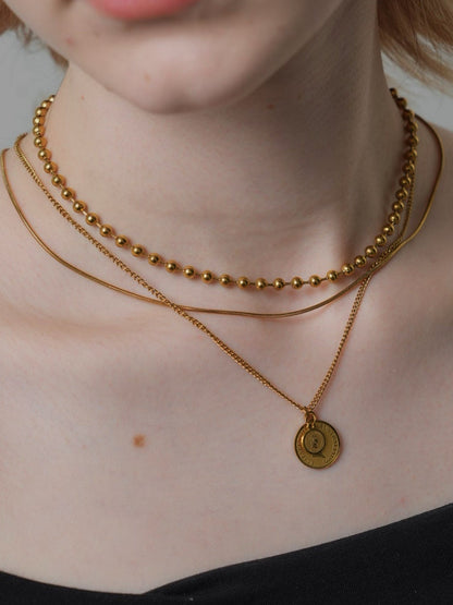3way coin&ball necklace
