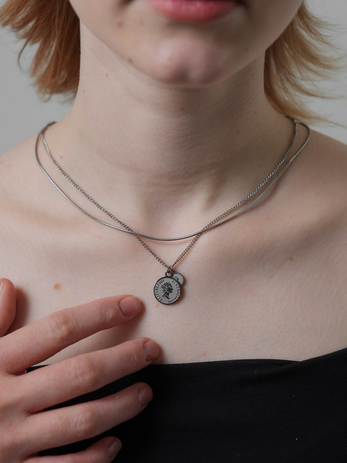 3way coin&ball necklace