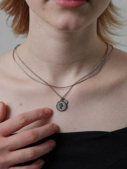 3way coin&ball necklace