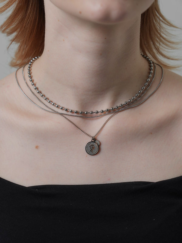 3way coin&ball necklace