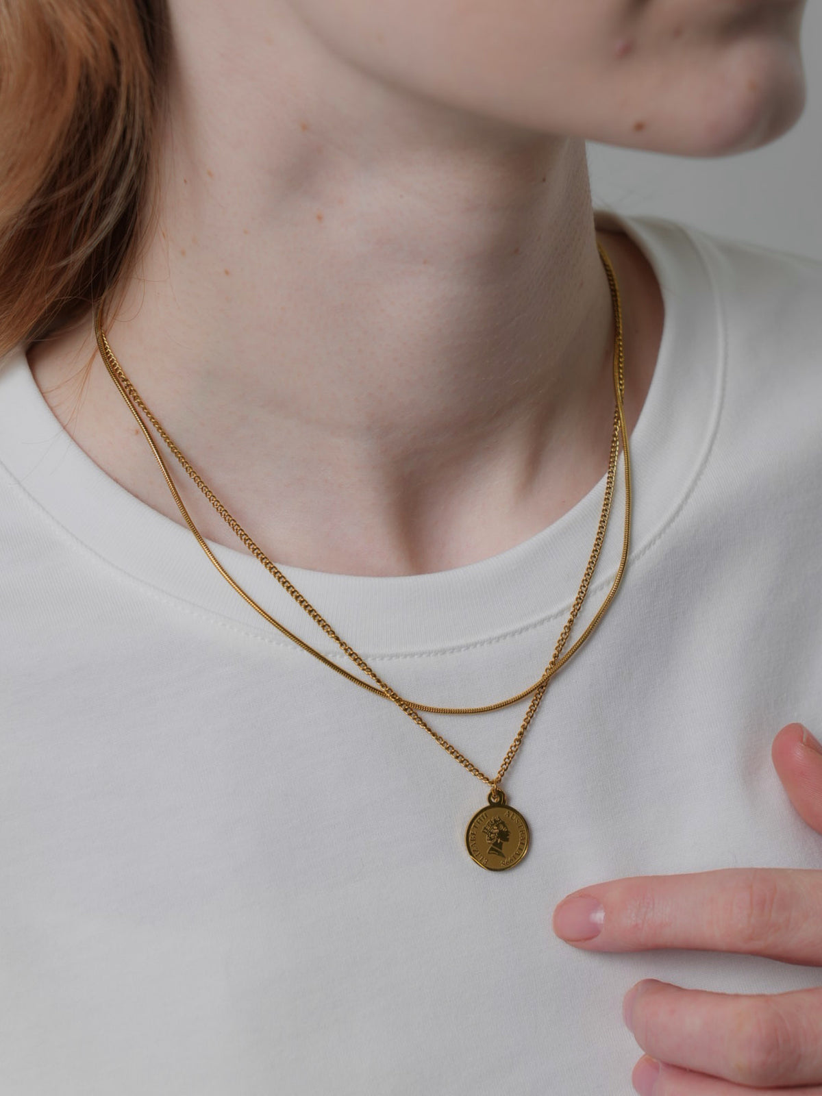 3way coin&ball necklace