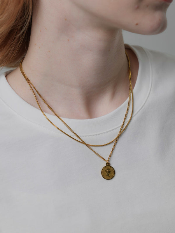 3way coin&ball necklace