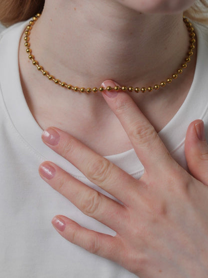 3way coin&ball necklace