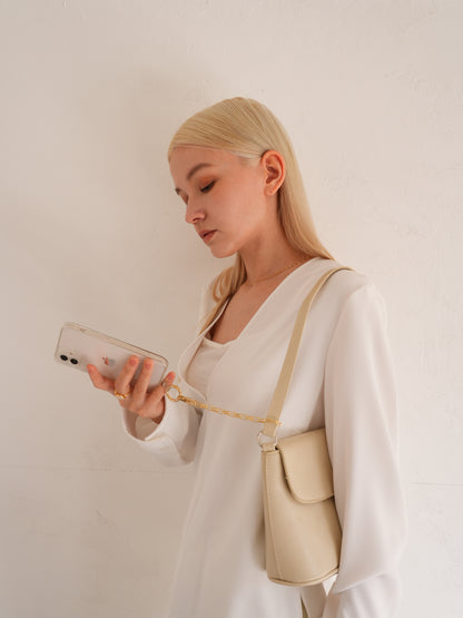 スマホストラップ 大人 おしゃれ チェーン LENERA 素材アップ